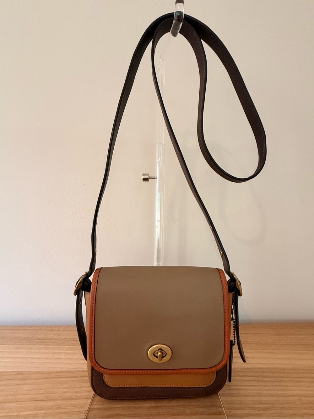 Coach Originals Rambler Crossbody 16 Black Glovetanned Leather Bag